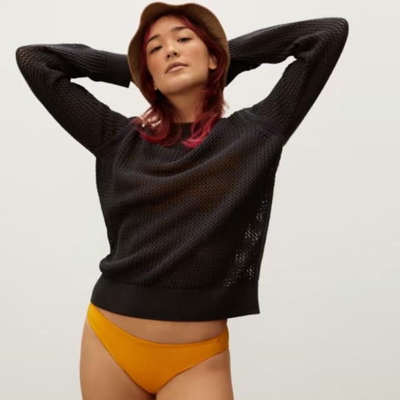 Everlane soft mesh cotton sweater - Picture 2 of 10